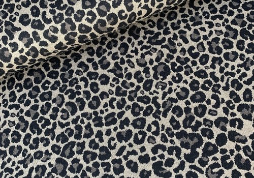 Jacquard Tricot Leopard Brown
