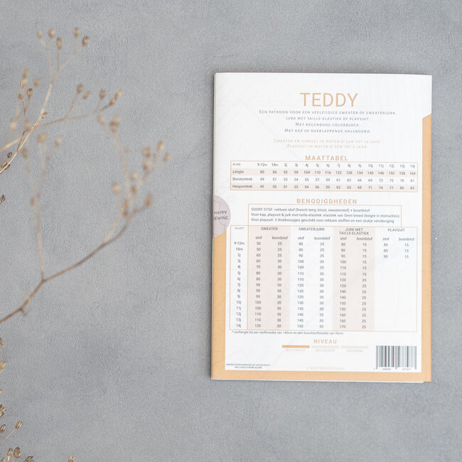 WISJ Patroon Teddy sweater (jurk) & playsuit