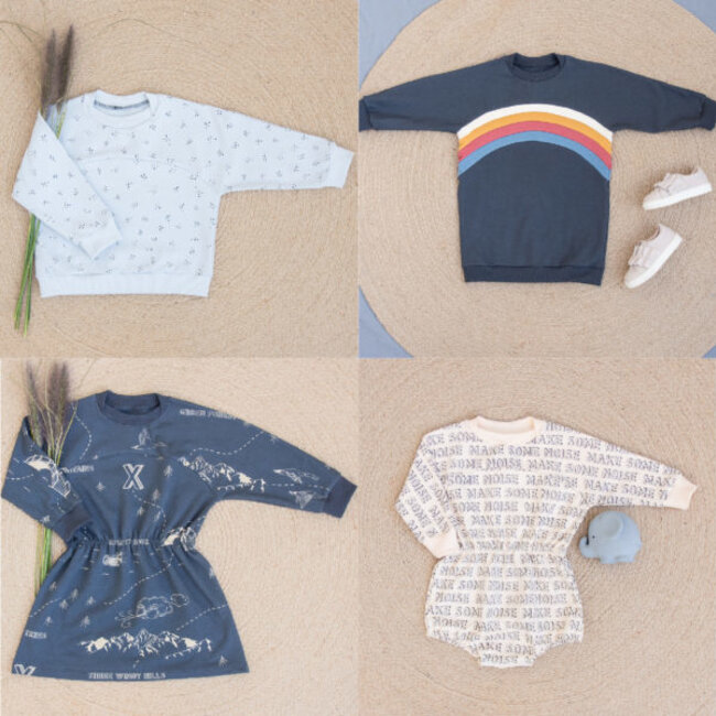 WISJ Patroon Teddy sweater (jurk) & playsuit