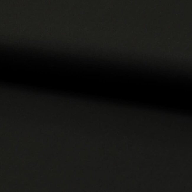 De Stoffenkamer Effen katoen zwart