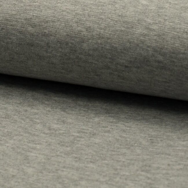 De Stoffenkamer Boordstof 75cm Light grey melange