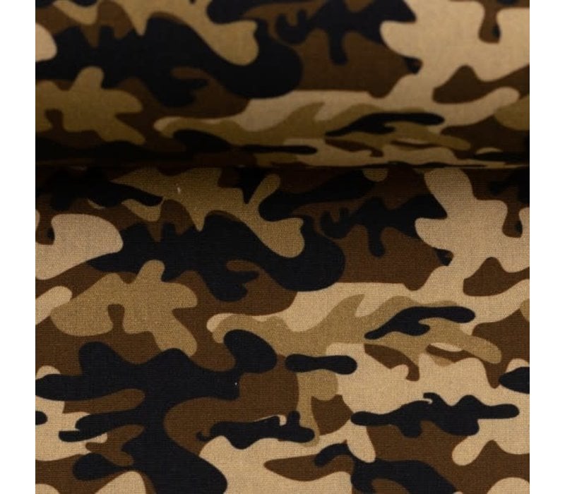 Cotton Camouflage Brown