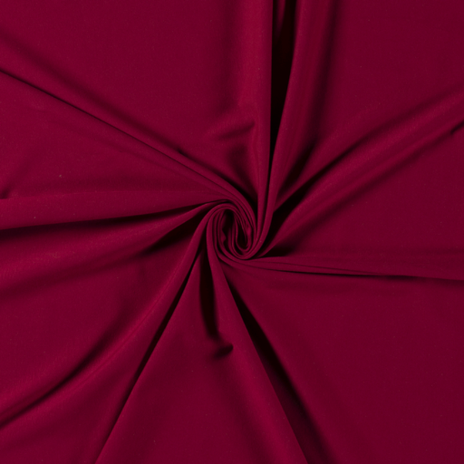 De Stoffenkamer Effen tricot bordeaux