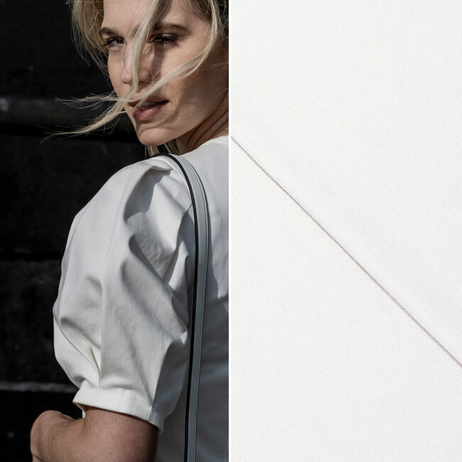 Fibre Mood Stretch Denim Twill Creme - MAYA