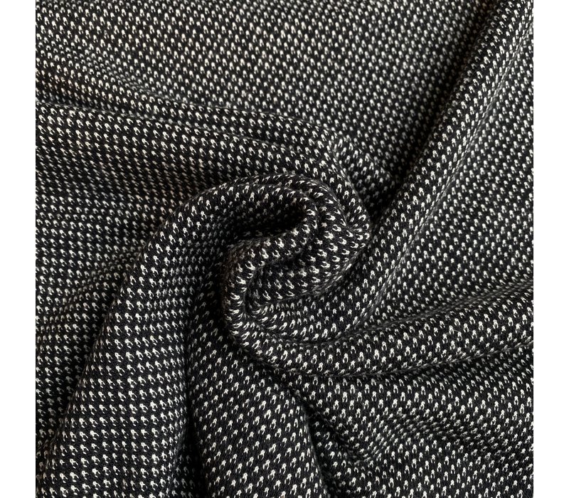 Soft Cotton Knit Weave - Black
