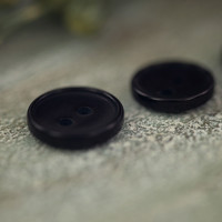 SYAS knoopjes Corozo Black - 11mm