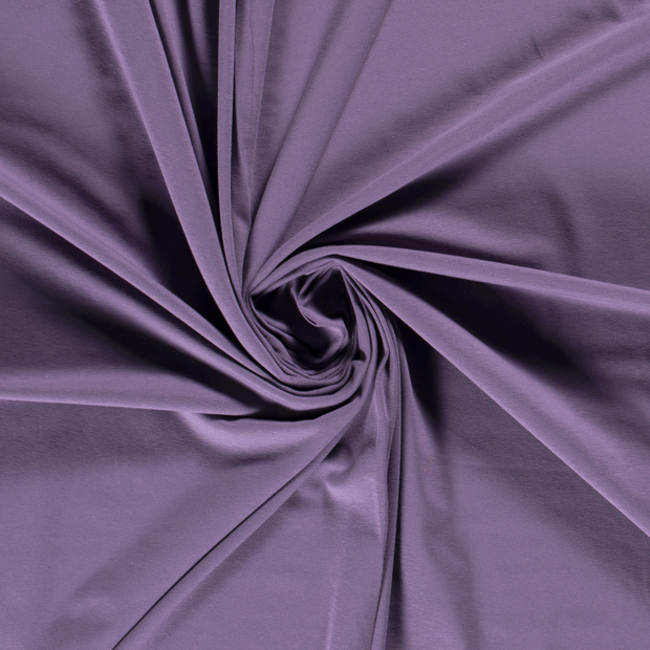 De Stoffenkamer Effen French Terry BIO - Lila