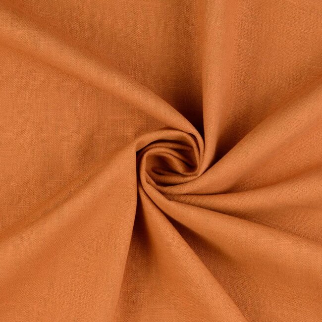 De Stoffenkamer Washed Linen Hazelnut Copper
