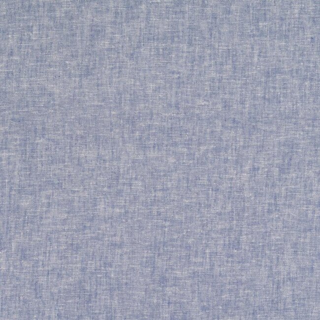 De Stoffenkamer Washed Linen Melange blue