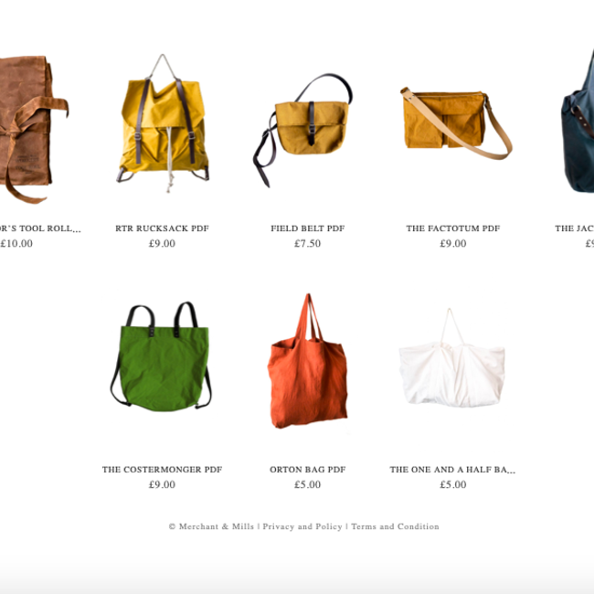 merchant&mills Merchant & Mills - DIGITAL PATTERNS PDF