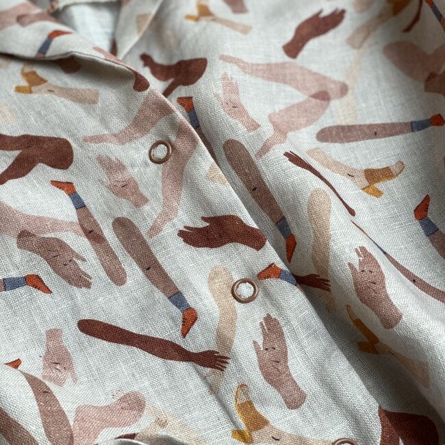 Capsule Fabrics Washed Linen - Anatomy - Limbs