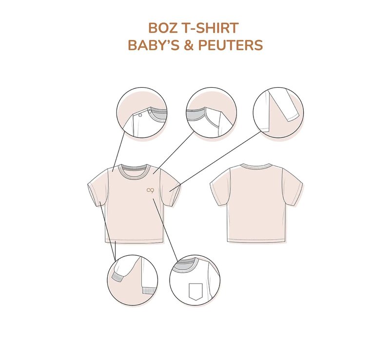 ZONEN 09 - DIGITALE PATRONEN BABY (50 - 92) PDF BOZ - t-shirt