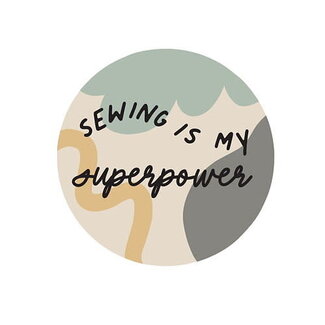 Elvelyckan Strijkapplicatie Sewing is my superpower