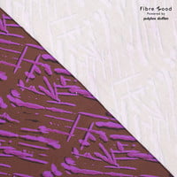 Blouse viscose  Lines Purple Brown - Elora