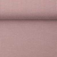 Ribbed tricot - basic old rose