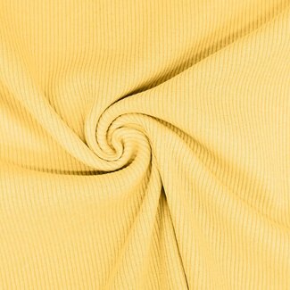 Ribbed tricot - light yellow