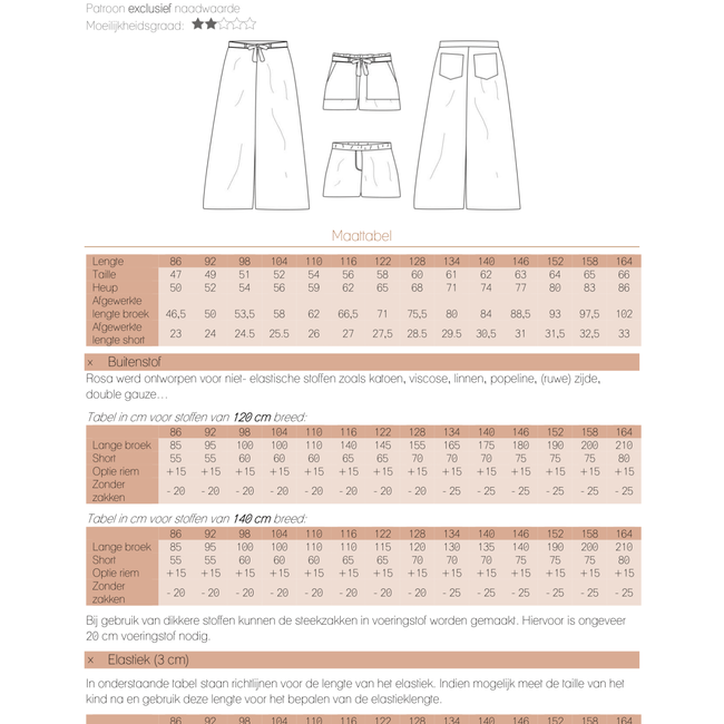 Iris May Rosa Broek / Short