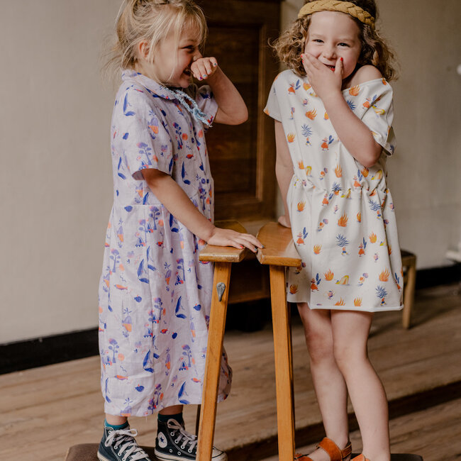 Capsule Fabrics French Terry - Abstract - Fire Dancers