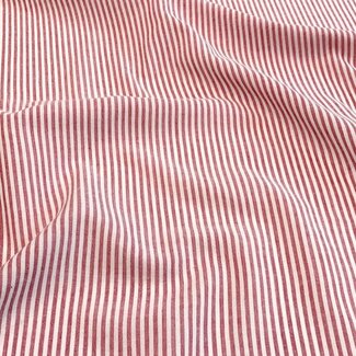 Cotton-Viscose stripes red