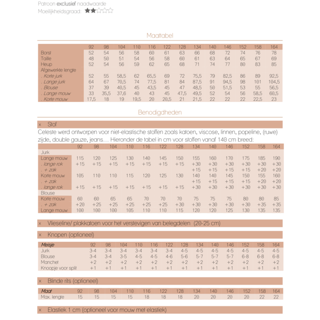 Iris May Celeste blouse / jurk kids