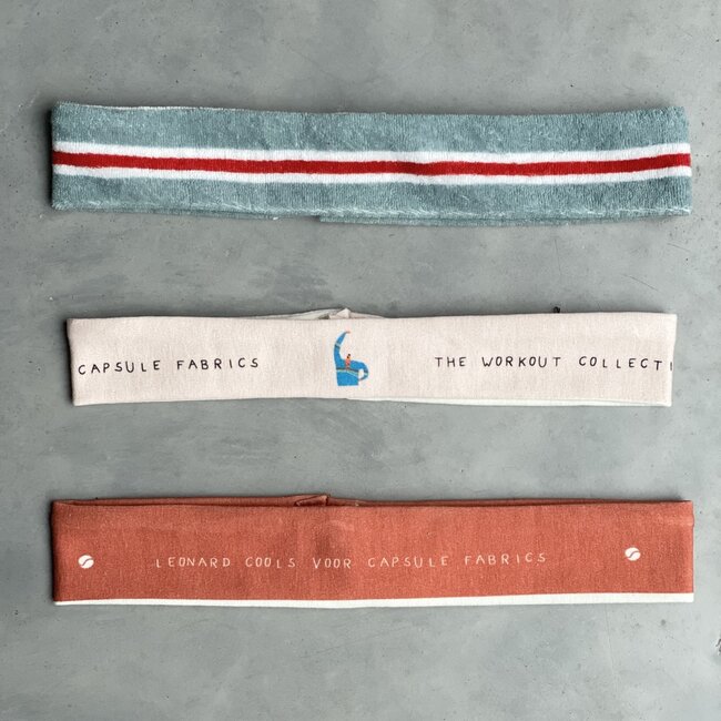 Capsule Fabrics Rekbare badstof - spons workout stripes