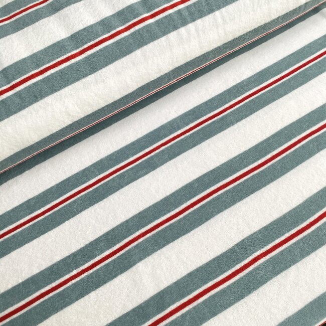 Capsule Fabrics Rekbare badstof - spons workout stripes