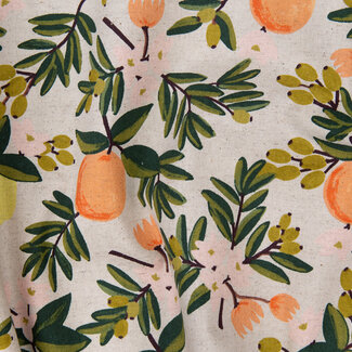 Cotton + Steel Canvas Rifle paper co. - Citrus Cream