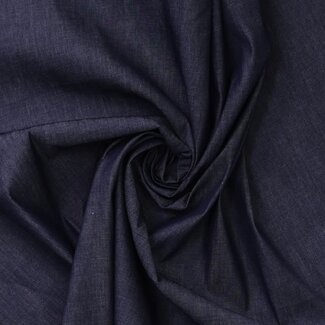 Fibre Mood Chambray Cotton Denim   - Dark Blue