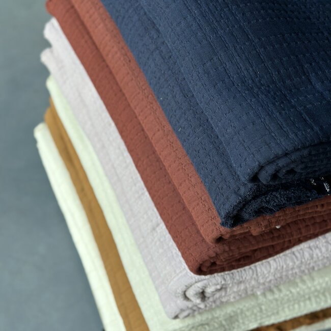 merchant&mills Jacquard Cotton Quilt - Soft Stitch Ecru