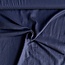 De Stoffenkamer Washed Linen uni Navy