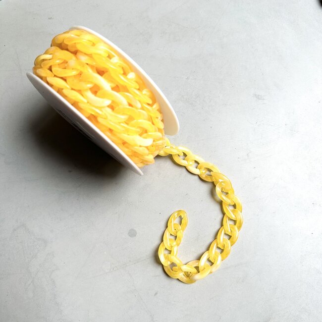 De Stoffenkamer Schakel ketting plastic - sun