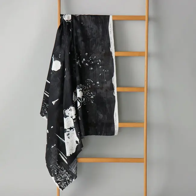 Nani Iro Double Gauze Nani Iro - komorebi black