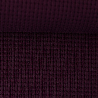 De Stoffenkamer Extra Dikke Waffle Tricot Bordeaux