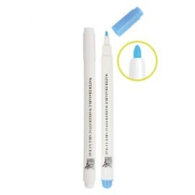 Markeer stift stof 2 stuks WATER - blauw