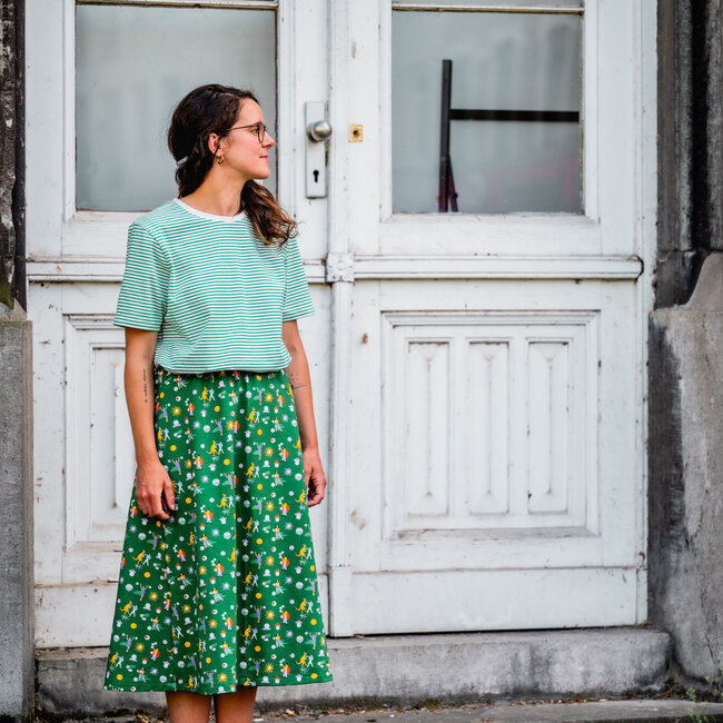 Capsule Fabrics French Terry - Spade Green Strong Man