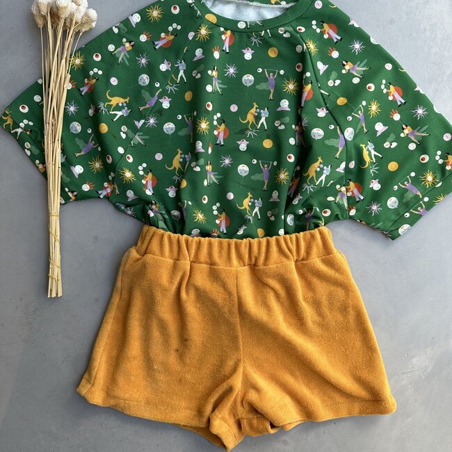 Capsule Fabrics French Terry - Spade Green Strong Man