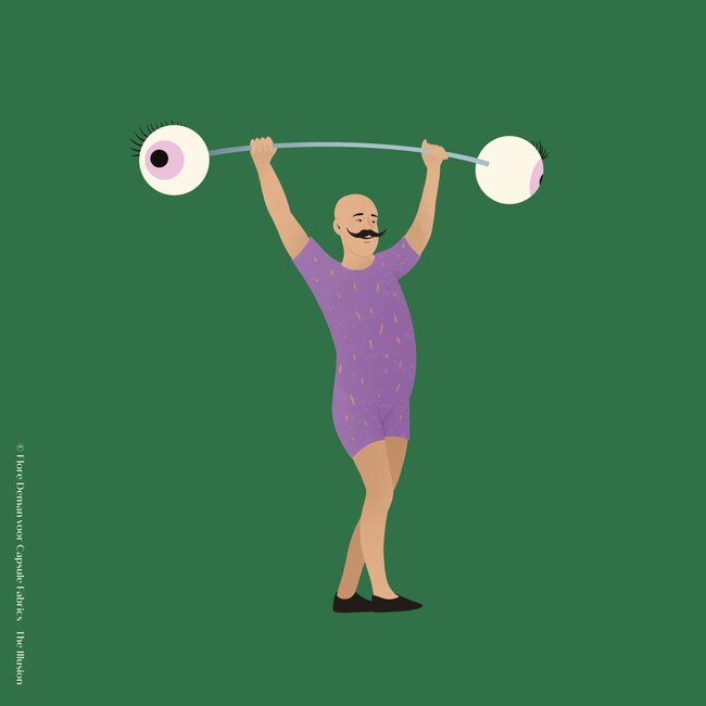 Capsule Fabrics Paneel French Terry - Strong Man