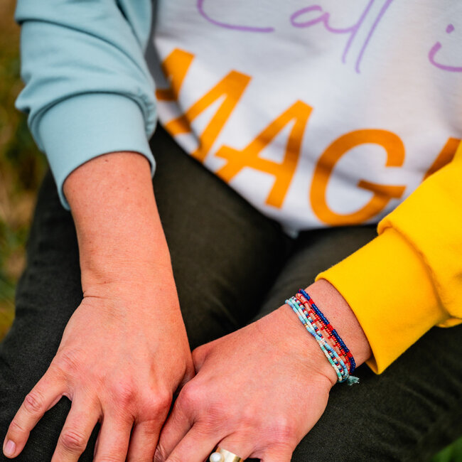 De Stoffenkamer Boordstof donker muntblauw
