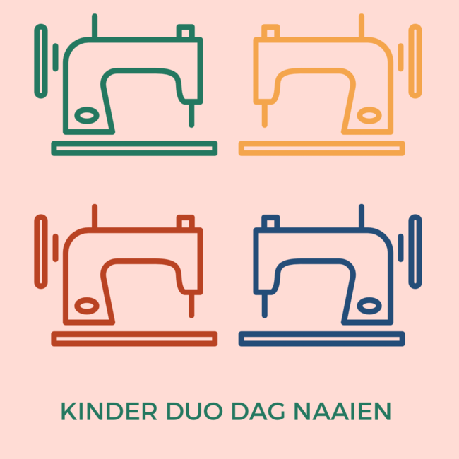 Kinder duo dag naaien herfstvakantie