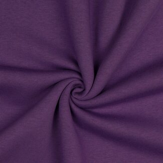 De Stoffenkamer Effen warme sweaterstof - Purple