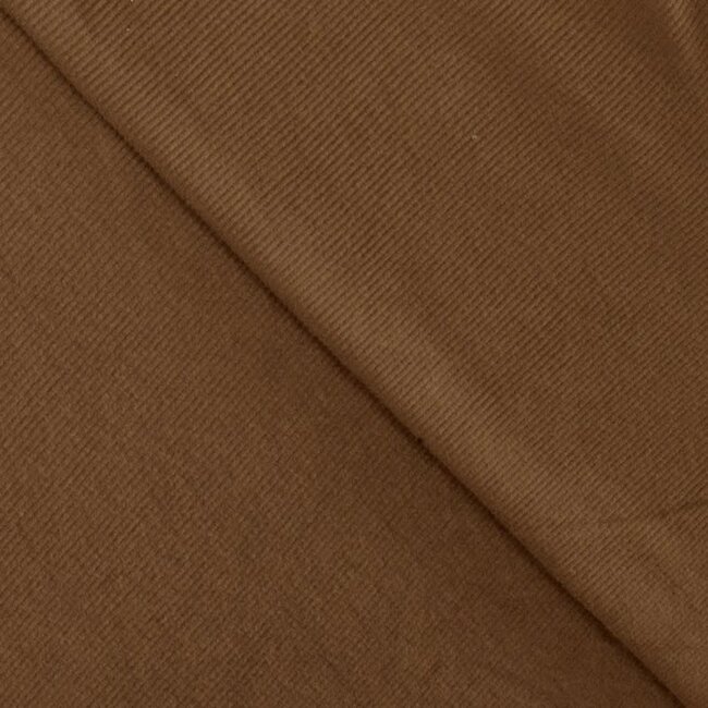 Double Brushed Rib tricot - chocolate brown