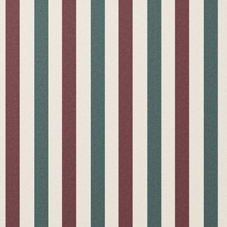 Elvelyckan Bio Tricot - stripes wine /pine