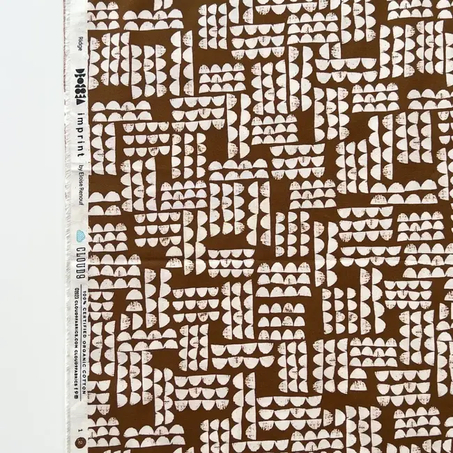Cloud 9 Cotton Imprint - rustybrown