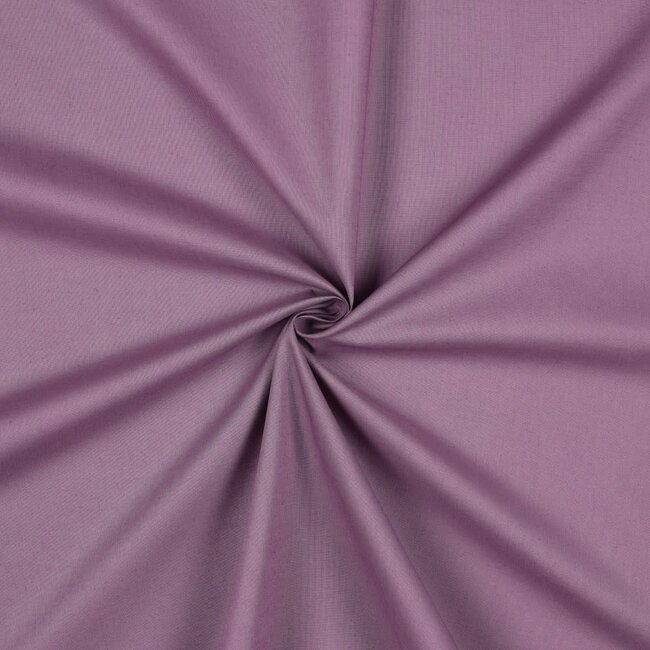 De Stoffenkamer Effen katoen mauve