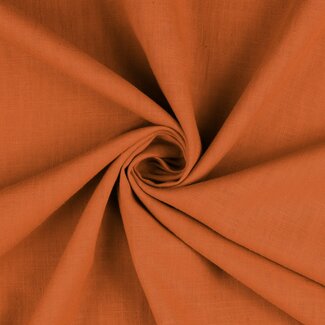 De Stoffenkamer Washed Linen uni - ginger