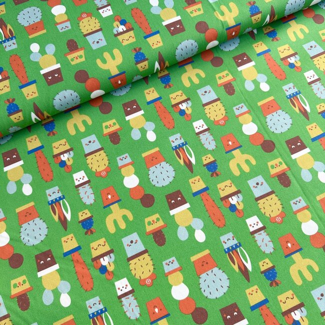 Lillestoff BIO Poplin Cotton cactus party