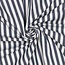 De Stoffenkamer Cotton Denim Stripes dark blue