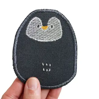 Halfbird Knie patch strijkapplicatie pinguin