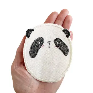 Halfbird Knie patch strijkapplicatie panda