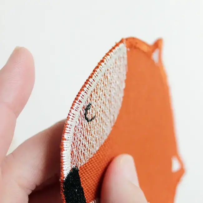 Halfbird Knie patch strijkapplicatie fox